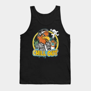 Pop Culture Eagle in Hip Hop Gear Tank Top